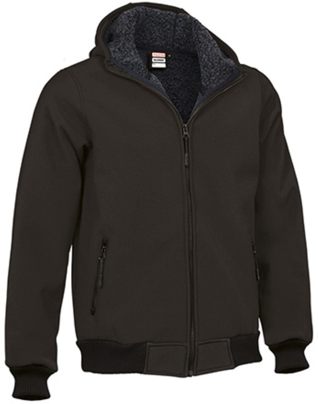 Softshell jakna zimska s kapuljačom Blummer crna vel. S-0