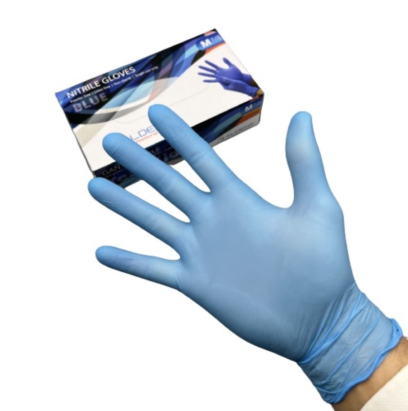 Jednokratne rukavice nitril plave 100/1 Aldena vel. L-0