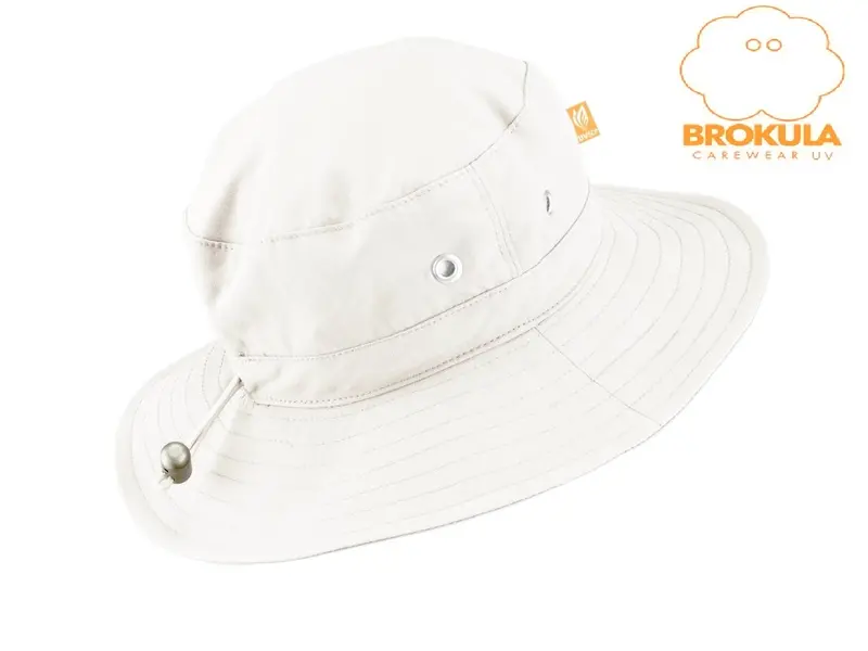 BROKULA MOLVA UV šešir dječji - basic, bijeli, vel. L-XL-0