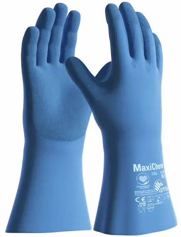 ATG MaxiChem Latex duga plava rukavica 35 cm vel 09-0