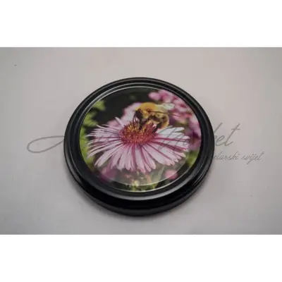 Poklopci fi 82 milimetara metalni design - pčelica na cvijetu crni